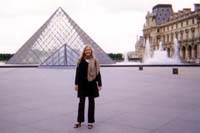 Andrea at Louvre Museum in Paris, France